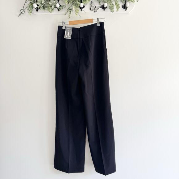 New Worthington High Rise Black Wide Leg Trouser Size 2 DG - Picture 4 of 5